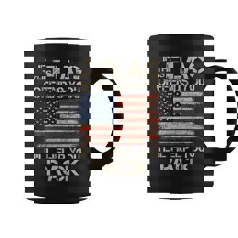 If This Flag Offends You I'll Help You Pack Us Flag On Back Coffee Mug - Thegiftio