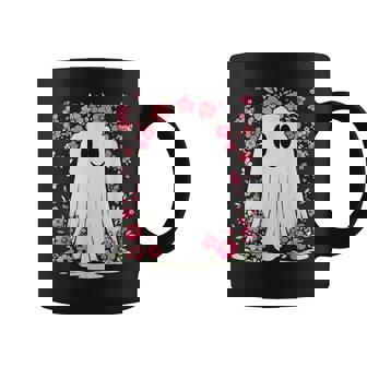 Floral Ghost Halloween Girls Cute Spooky Halloween Ghost Coffee Mug | Seseable FR