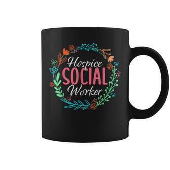 Floral Hospice Social Worker Appreciation Coffee Mug - Thegiftio