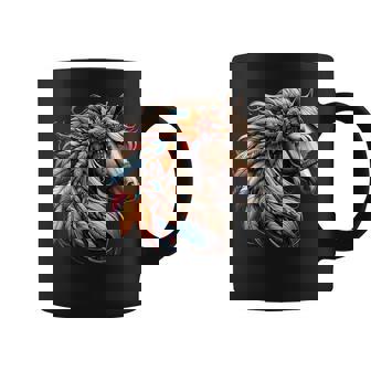 Floral Wild Horse Western Country Horse Riding Coffee Mug - Monsterry