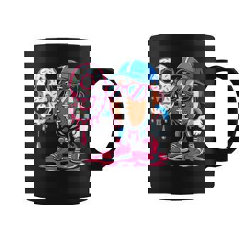 Football 9 Year Old Ice Cream Drip 9Th Birthday Coffee Mug | Mazezy