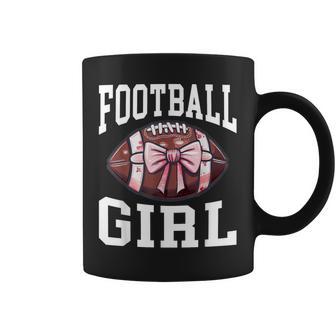 Football Girl Football Bow Coffee Mug - Thegiftio UK