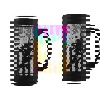 Football Ice Cream Drip Boys Football Player American Flag Coffee Mug | Mazezy