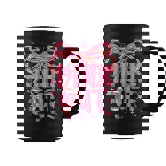 Football Pink Out Breast Cancer Football Game Day Coffee Mug | Seseable CA