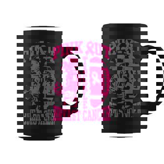 Football Pink Out Tackle Breast Cancer Awareness Graphic Coffee Mug - Monsterry