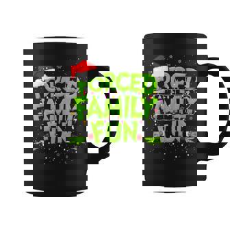 Forced Family Fun Christmas Matching Family Pajama Coffee Mug - Monsterry