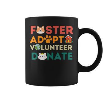 Foster Adopt Volunr Donate Animal Rescue Shelter Pet Cute Coffee Mug - Thegiftio UK
