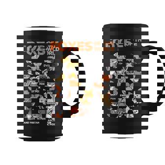 Foxes Of The World Educational Animal Fox Lover Kawaii Fox Coffee Mug | Mazezy