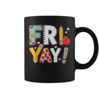Fri Yay Teacher Happy Friday Friyay Weekend Back To School Coffee Mug - Thegiftio UK