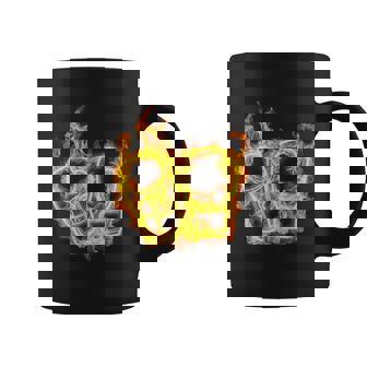 Fuego Guantes De Boxeo Flaming Workout Boxeador Taza de café - Regaloses