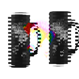 Fun Hot Air Balloon Hippie Tie Dye Ballooning Dk Coffee Mug | Mazezy