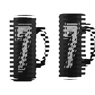 7 Number Seven Graphic Group Halloween Birthday Retro Coffee Mug | Mazezy