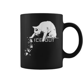 Abolish Ice Out Cat Pushing Icecubes Meme Coffee Mug - Thegiftio UK