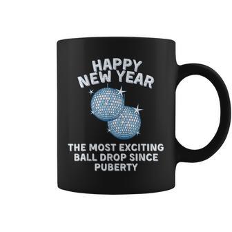 Adult New Year's Eve Most Exciting Ball Drop Puberty Coffee Mug - Monsterry