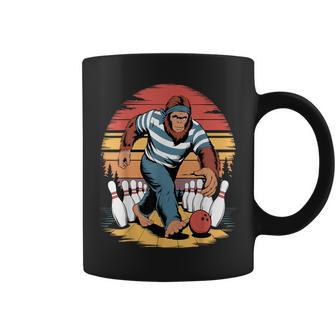 Bigfoot Bowling Pin Retro Sasquatch Vintage Coffee Mug - Thegiftio UK
