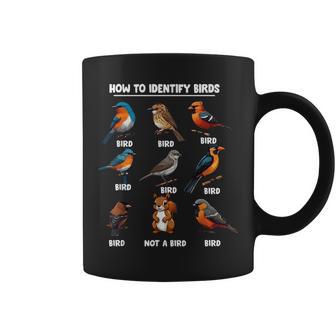Bird How To Identify Birds Birds Lovers Watching Small Black Coffee Mug - Thegiftio UK