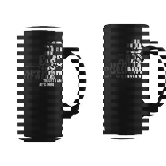 Bold Badass Superhuman Old Man Dad Grandpa Fathers Day Coffee Mug | Seseable UK