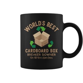 Cardboard Box Breaker Downer Sarcastic Recycling Hero Coffee Mug - Thegiftio UK