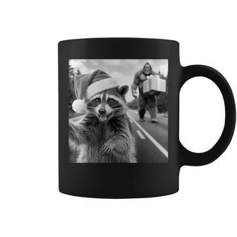 Christmas Raccoon Raccoon Selfie With Bigfoot Coffee Mug - Thegiftio UK