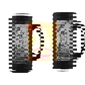 Christmas Santa Cat Ramen Japanese Kawaii Anime Cat Coffee Mug | Seseable UK