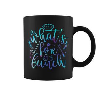 Cooking Lunch Lady What's For Lunch Tie Dye Coffee Mug - Thegiftio UK