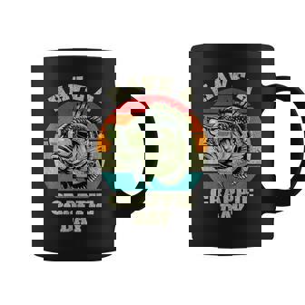 Have A Crappie Day Retro Fishing Sarcastic Dad Mens Coffee Mug - Thegiftio