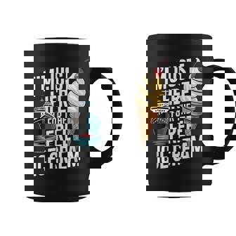 Cruise I'm Just Here For The Free Ice Cream Coffee Mug | Seseable CA