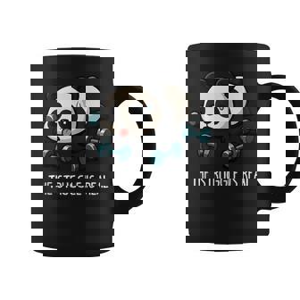 Cute Baby Panda Workout Gym Fitness Weightlifting Coffee Mug - Monsterry