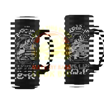 Dad Does This Fishing Make My Bass Look Big Men Coffee Mug - Monsterry