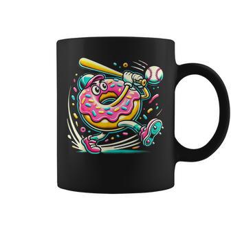 Donut Playing Baseball Food Champ Sports Donut Coffee Mug - Thegiftio UK