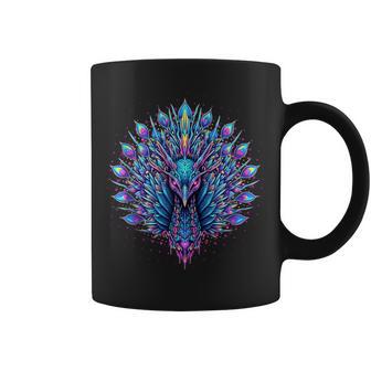 Edm Festival Rave Cute Party Peacock Graphic Outfits Coffee Mug - Thegiftio UK