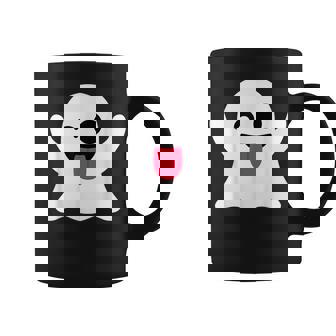 Emoticon Cute Ghost Boo Face Halloween Costume Coffee Mug | Mazezy