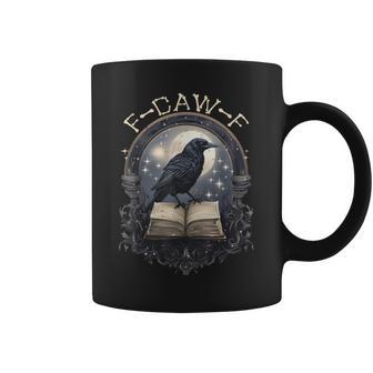 F Caw F Raven Bird Saying Graphic Coffee Mug - Thegiftio UK