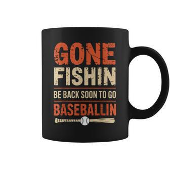 Fishing And Baseball Outdoor Coffee Mug - Thegiftio UK