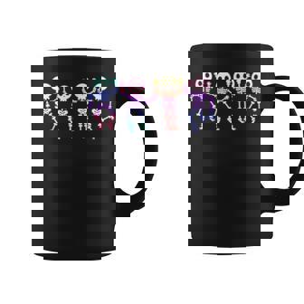 Ghost Dancing Skeletons Glow In The Halloween Night Coffee Mug | Mazezy