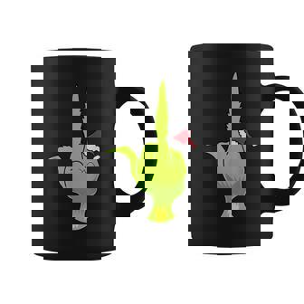 Green Hand Middle Finger Xmas Santa Coffee Mug | Seseable FR