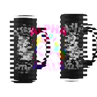 Ironic Alpha Unicorn Sarcastic Girly Sparkle Rainbow Coffee Mug - Thegiftio