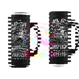 Just A Girl Who Loves Monster Trucks And Unicorns Coffee Mug | Mazezy