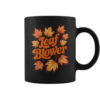 Leaf Blower Fall Autumn Costume Matching Outfit Coffee Mug - Thegiftio