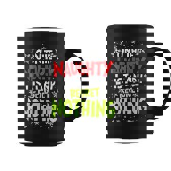 On The List Of Naughty And I Regret Nothing Christmas Coffee Mug | Seseable CA
