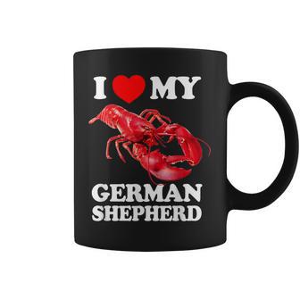 I Love My German Shepherd Lobster Vintage K9 Coffee Mug - Thegiftio UK