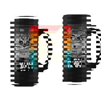 Meme Saying Bruh With Cat Ns Boys Men Coffee Mug | Seseable UK