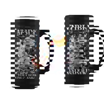 Pibble Dog Meme Brainrot Wash My Belly Coffee Mug - Monsterry