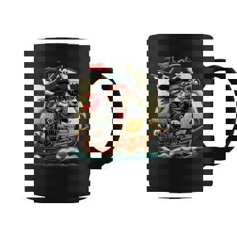 Pirate Cat Adventure Halloween Cat Lover Women Coffee Mug | Mazezy