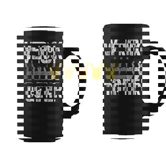 We Rock Together Hands Rock Lovers Coffee Mug - Thegiftio