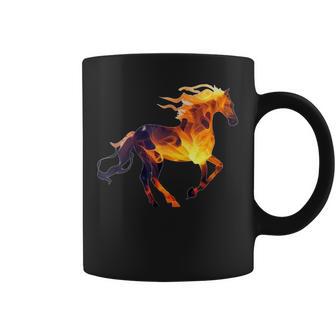 Running Fire Horse For Burning Horse Love Coffee Mug - Thegiftio UK