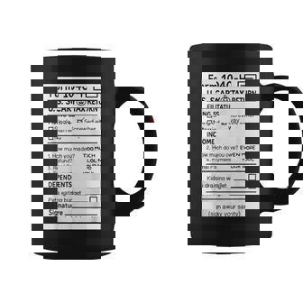 Scary Costume Halloween Gag Humor Pun Joke Tax Form Coffee Mug | Mazezy