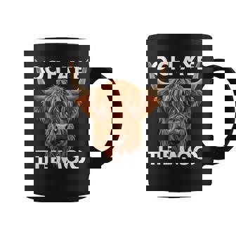 Scottish Sayings Och Aye The Moo Highland Cow Coffee Mug - Thegiftio