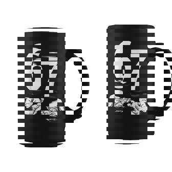 Six Seven 6 7 Meme Gen Alpha Slang 6 7 Hands Coffee Mug | Mazezy