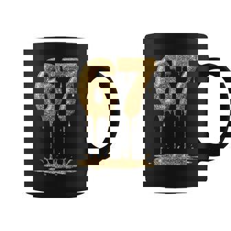 Six Seven 6 7 Meme Gold Dripping 6-7 Gen Alpha 67 Drip Coffee Mug | Seseable CA